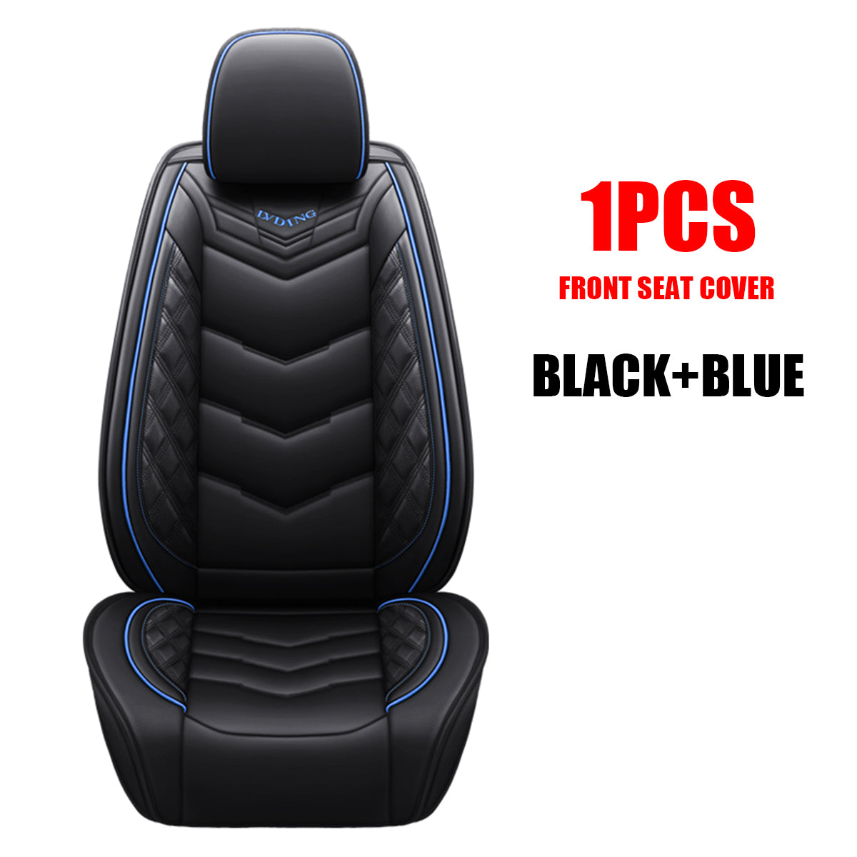 1PC PU Leather Universal Car Auto Front Seat Cushion Pad Protector Waterproof Durable Breathable - Auto GoShop
