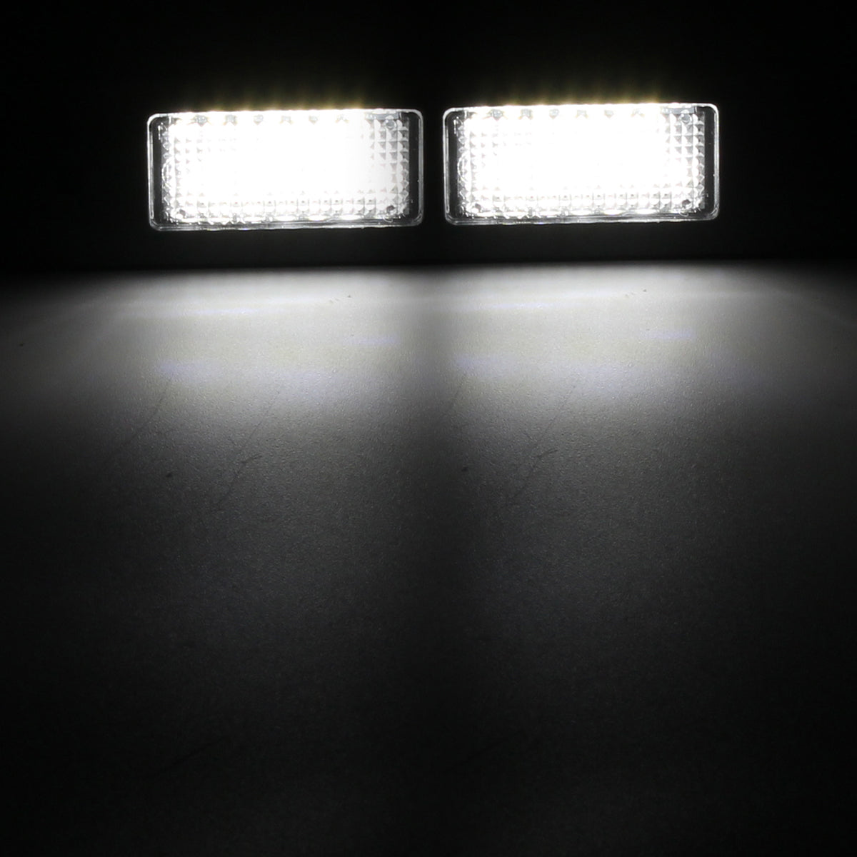Gray Pair 24-SMD LED License Plate Lights 6000K White For Fiat Marea Alfa 46408006 46786572