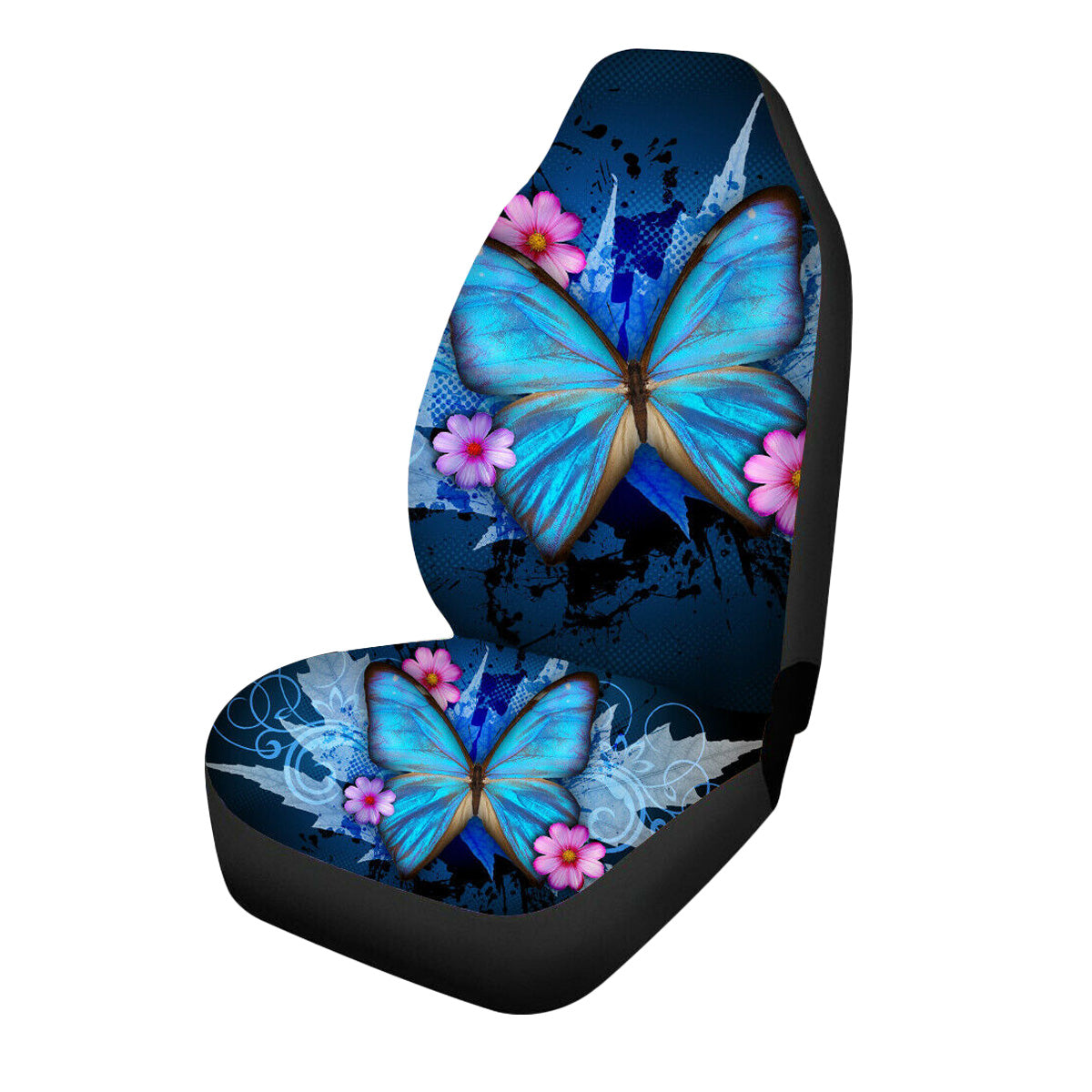 Universal Car Seat Covers Front Seat Protector Animal pattern wolf / butterfly - Auto GoShop
