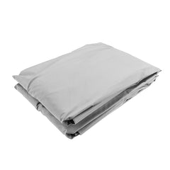 Light Gray Trailer Cover Waterproof Windproof Dust Protector With Rubber Belt 208x114x13cm
