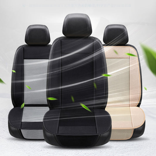 12V Cooling Fan Car Seat Cover Cushion w/ 8 Mini Fans 3 Gear Air Conditioned Pad - Auto GoShop