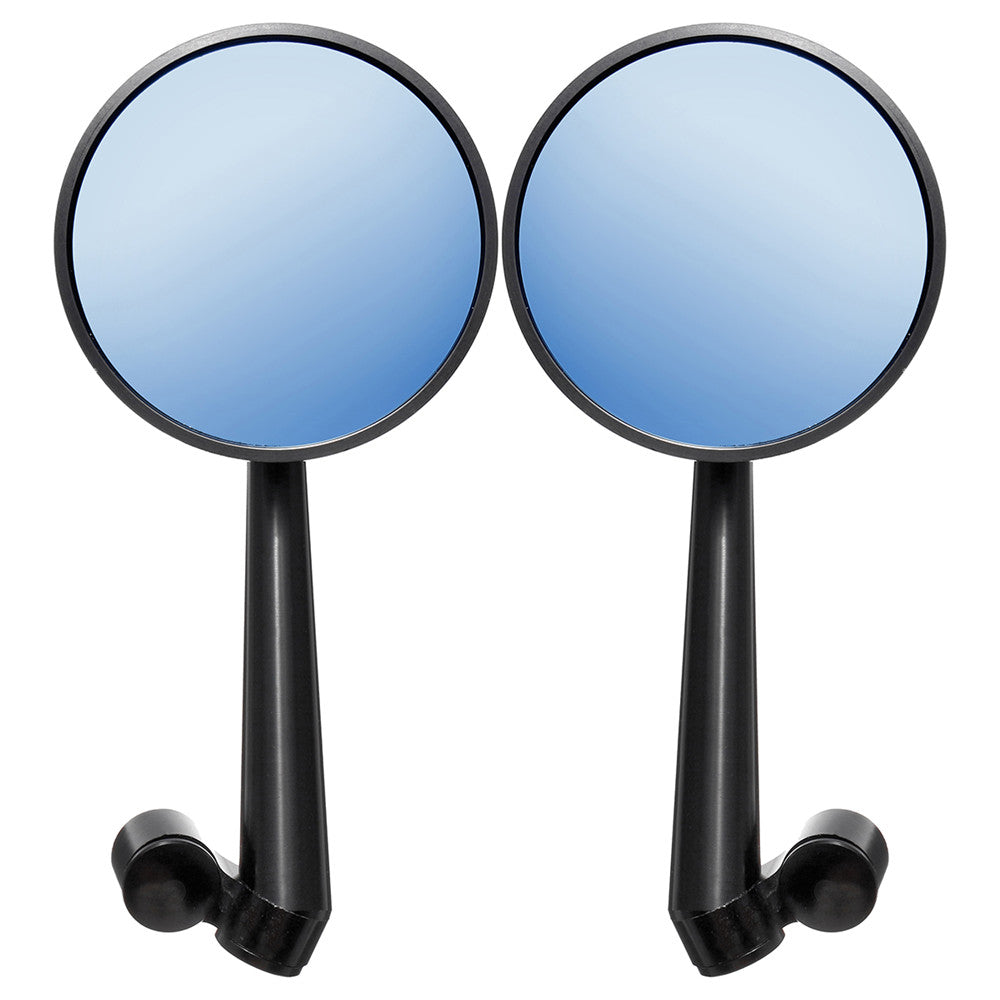 Cornflower Blue Pair Aluminum Alloy Motorcycle Scooter Handlebar Rearview Side Blue Mirrors