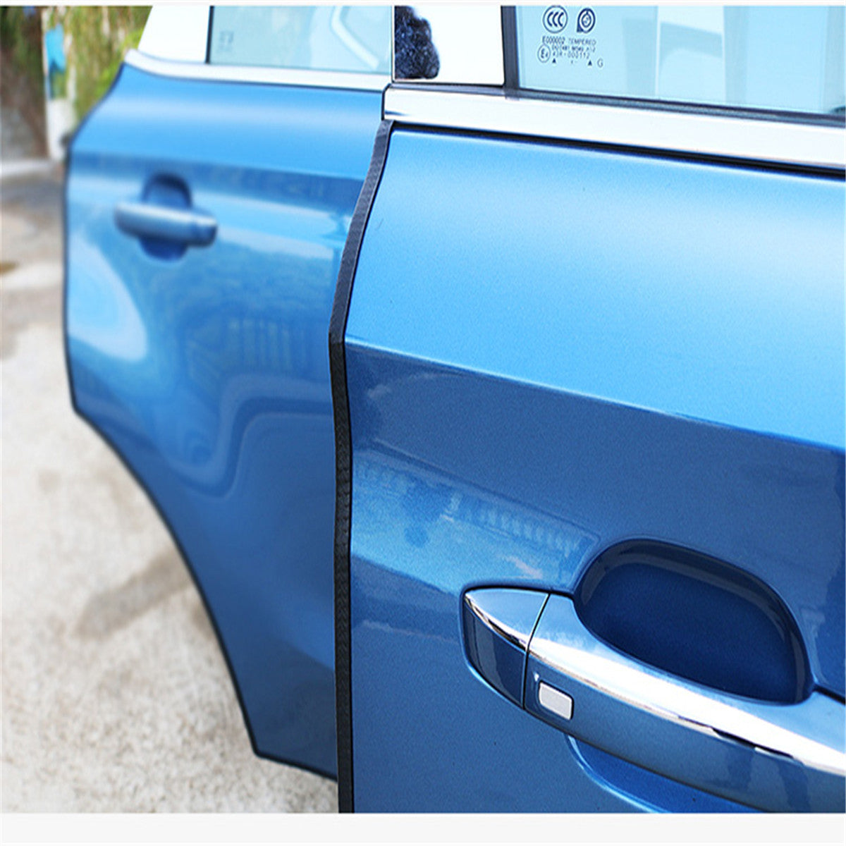 Dark Slate Blue MATCC 4m Car Door Edge Protector Guards U Shape Anti-collosion Rubber Trim Seal Strip Black