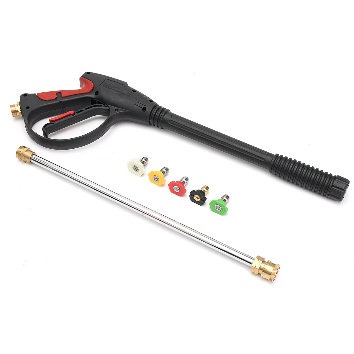 Pressure Washer Gas Power Gun Car Cleaning Lance/Wand Kit & 5 Spray Tips 4000PSI - Auto GoShop