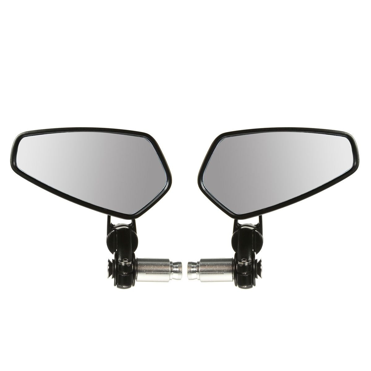 Dark Gray 7/8inch 22mm Handlebar End Side Rear View Mirrors Motorcycle Universal Aluminum