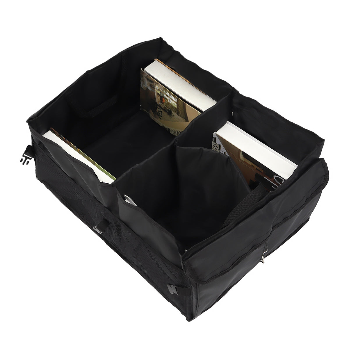 56cm x 41cm x 27cm Car Trunk Organizer Storage Box - Non Slip Strips to Prevent Sliding Secure Straps - Auto GoShop