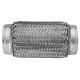 3x8 Inch Flex Pipe Exhaust Stainless Steel Double Braid Heavy Duty Coupling Tube - Auto GoShop