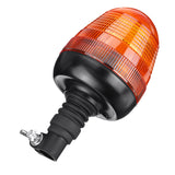 Dark Slate Gray 12-24V Pointed LED Warning Light 4 Flashing Amber Beacon Flexible Din Pole Mount Tractor Warning Light