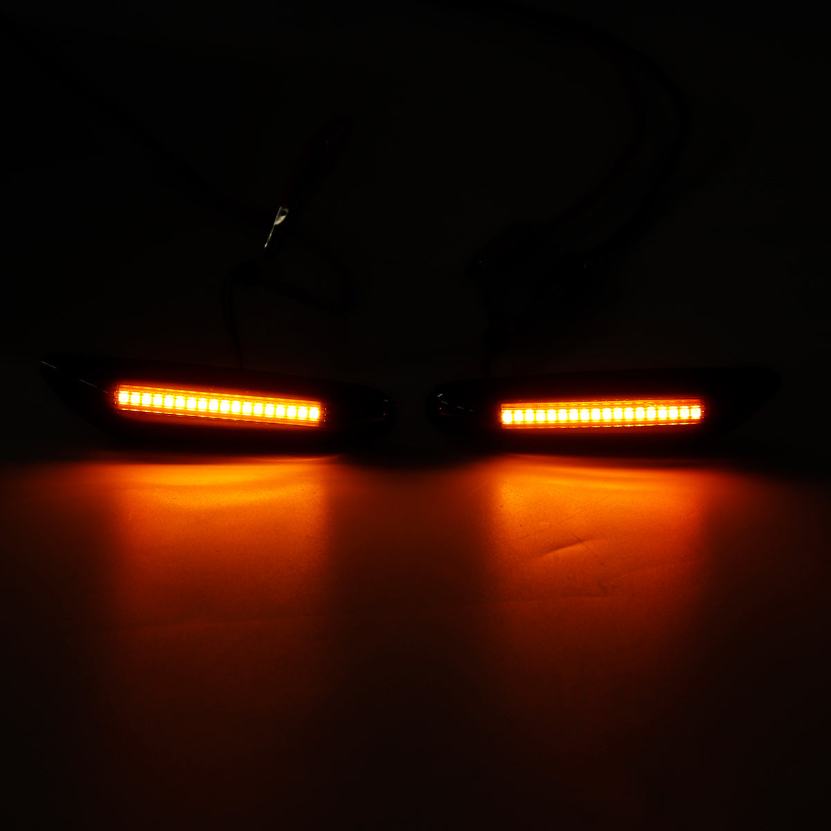 Firebrick LED Side Marker Lights Turn Signal Lamps White/Yellow Pair For BMW E46 E60 E82 E88 E90 E92 E93
