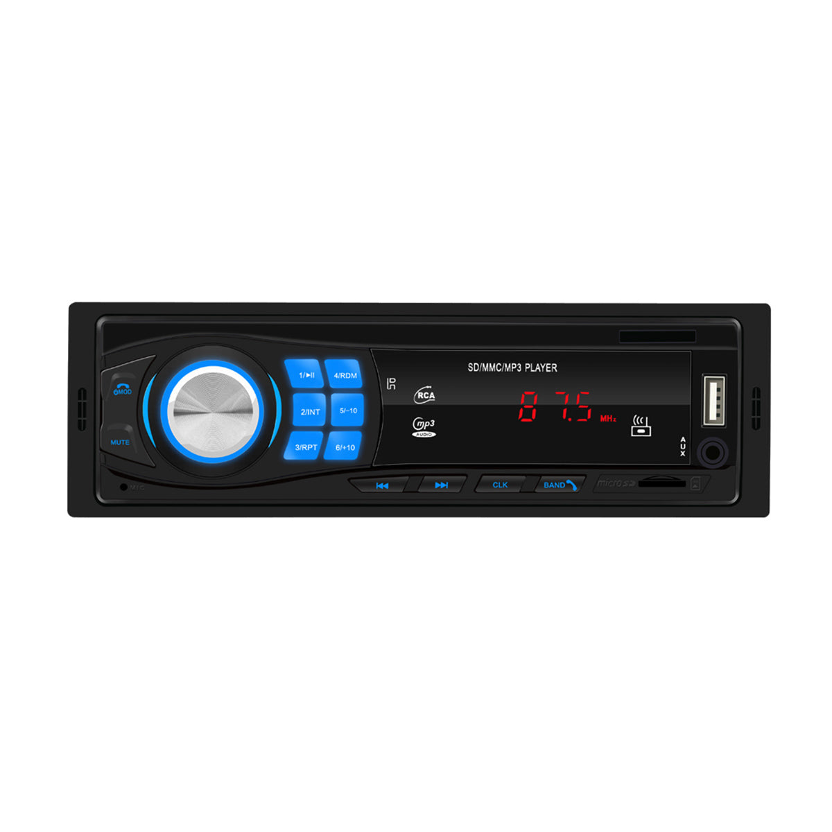 Black 8013 Car Radio Stereo Audio Receiver Auto MP3 Player bluetooth Hands-free AUX FM SD TF USB 12V