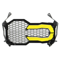 Yellow Motorcycle Headlight Protector Grille Guard Cover Acrylic For BMW R1200GS R1250GS ADV