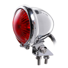 Dark Red Universally Motorcycles Rear Lamp Aluminum Alloy LED Retro Signal Lamp