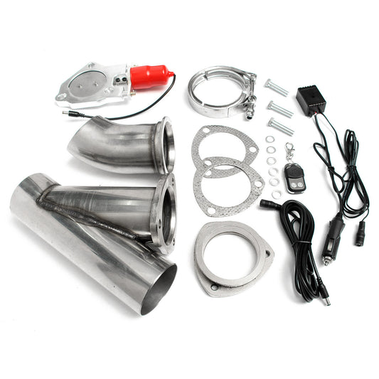 3 Inch Electric Exhaust Valve Catback Down Pipe Systems Kit Remote Intelligent E-Cut - Auto GoShop
