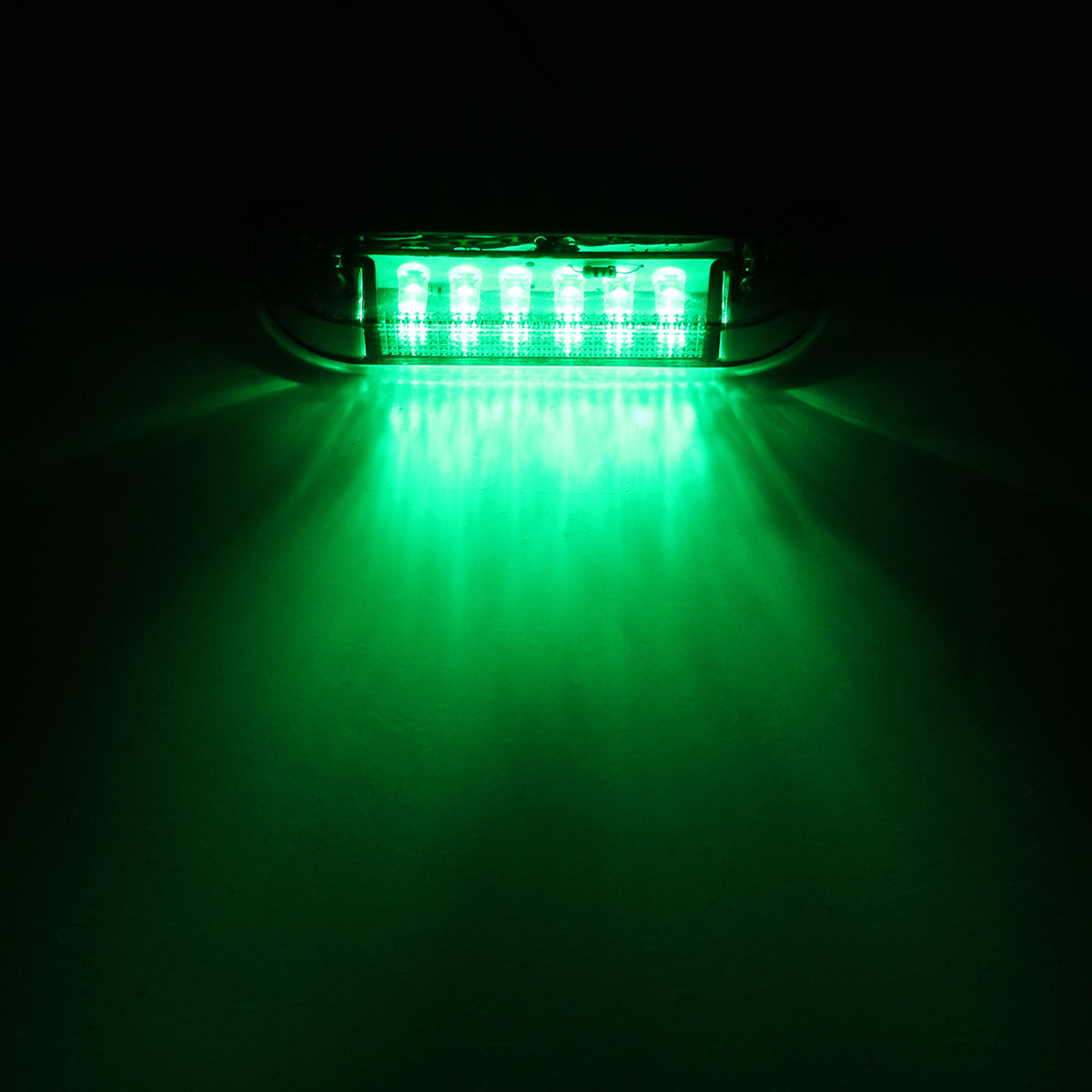 Spring Green 12V 6LED Side Marker Lights Waterproof Utility Strip for Truck Trailer Boat Navigation DC