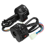 Dark Slate Gray 12V Motorcycle 22mm Handlebar Headlamp Switch Horn Turn Signal Electrical Start Switch
