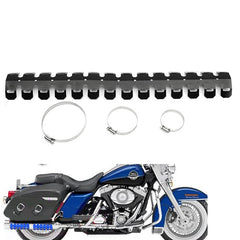 Dim Gray Universal Motorcycle 2-stroke Engine Exhaust Muffler Pipe Heat Shield Cover Guard