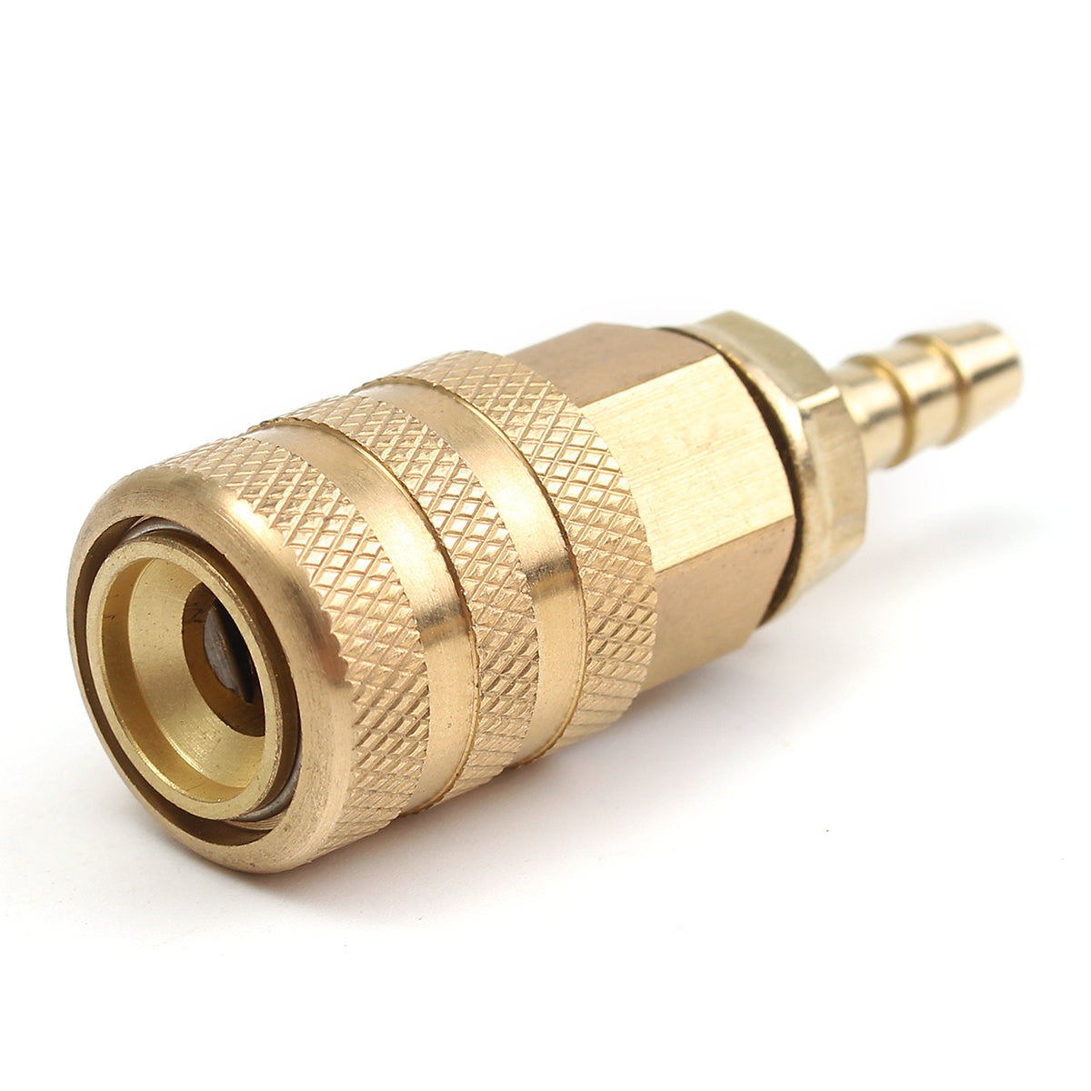 Tan Universal Tire Pressure Gauge Connector For Car Motorcycle Mountain Bike