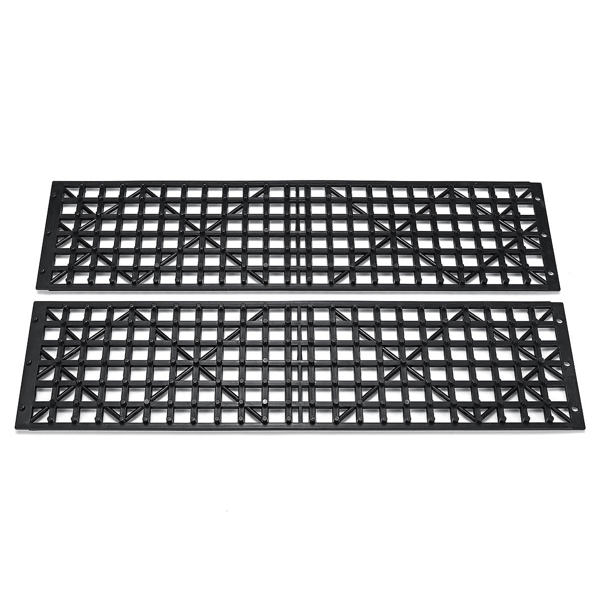 Pair Black Recovery Tracks Road Tyre Ladder Anti-skid Sand Track for Mud Sand Snow Grass - Auto GoShop