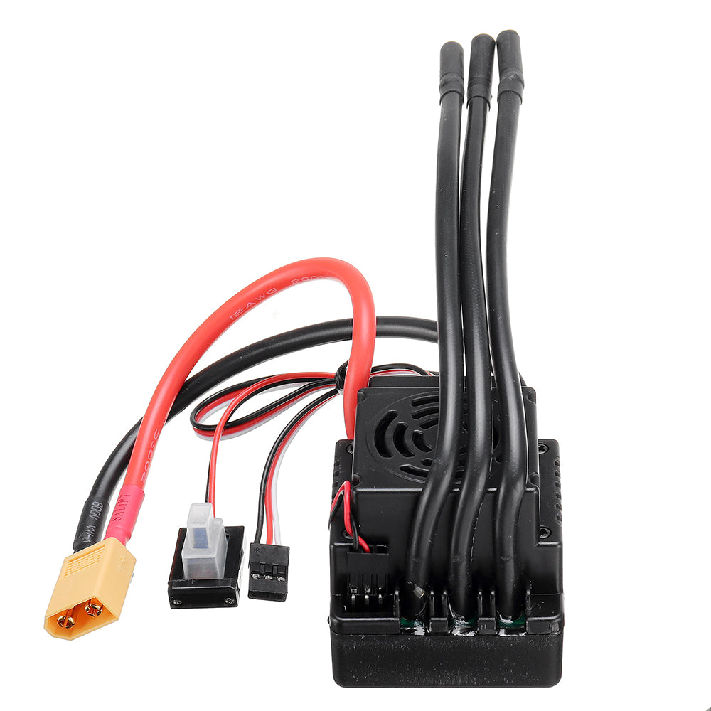 Salmon 120A Brushless ESC T/XT60 Plug with 5.8V/3A SBEC 2-4S for 1/8 RC Car Parts