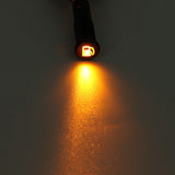 Dark Orange 12V 24V 36V 8mm LED Metal Indicator Warning Signal Dash Light Lamp Car Truck Symbol