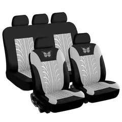 Universal Car Seat Covers Protector Cushion Front Rear 3D Butterfly Pattern - Auto GoShop