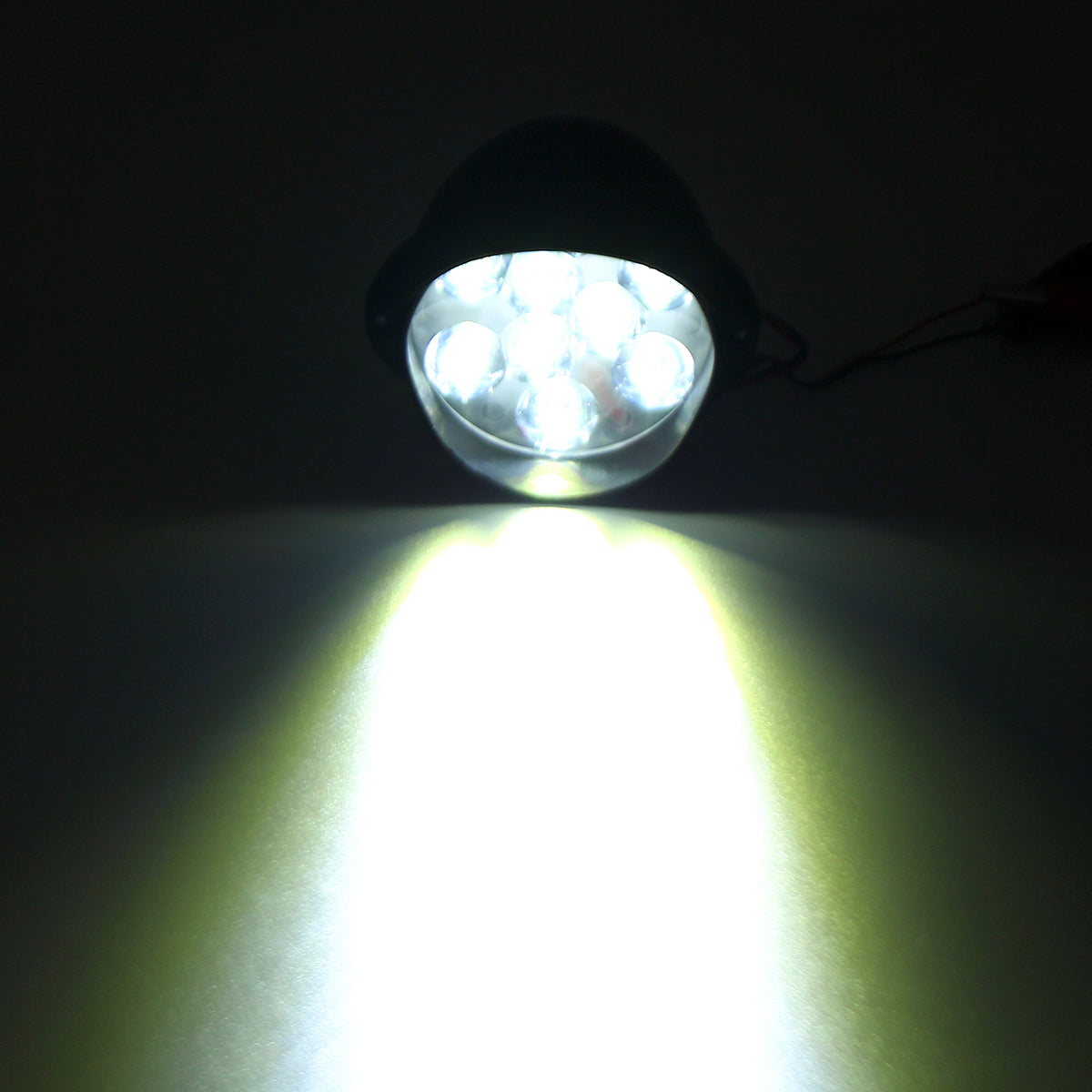 Mint Cream 12V-80V 1800LM 9 LED Work Spot Light Headlight Waterproof 6500k White Super Bright Fog Lamp Scooter Spotlight For Motorcycle ATV UTV Tricycle