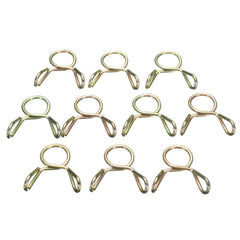 10pcs 8mm Fuel Line Hose Tubing Spring Clips Clamps For Motorcycle ATV Scooter - Auto GoShop
