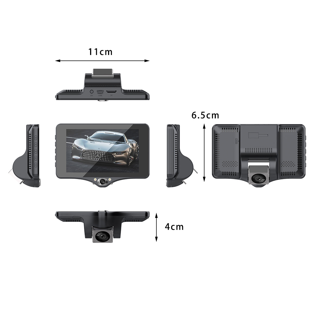 HD 1080P Rearview Video Dash Cam Recorder Camera G-sensor Car DVR - Auto GoShop
