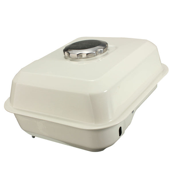 Light Gray Fuel Gas Tank with Petcock Gas Cap Filter White For Honda GX160 5.5HP