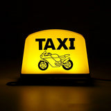Yellow 12V Motorcycle Sign LED Light LED TAXI Sign Light Indicator Decoration Parts