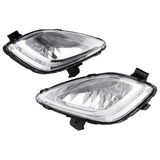 Dark Gray A Pair Left Right Clear Front Bumper Car Fog Lights Lamps For Hyundai Elantra 2011-2013