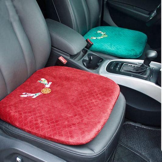 Maroon WenTongZi® Cartoon Deer Car Seat Cushion Auto Mat