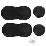 4pcs Car Front Seat Covers Protector PU Leather Dustproof Waterproof Universal - Auto GoShop