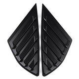 Black Car Rear Quarter Panel Side Vent Window Louvers Cover for Ford Fusion Mondeo 4 Door