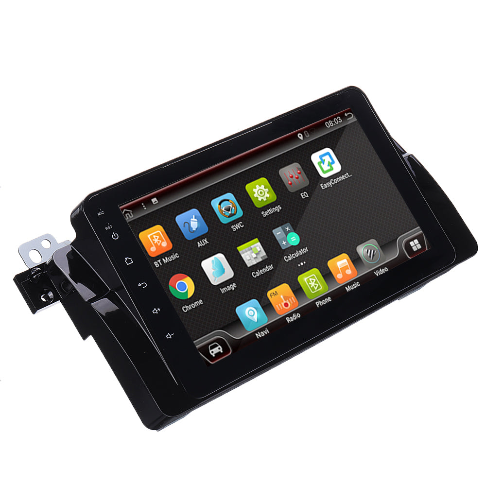 Black YUEHOO 8 Inch 4+32G for Android 9.0 Car Stereo Radio 8 Core IPS MP5 DVD Player bluetooth GPS WIFI 4G RDS for BMW E46