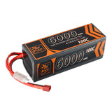 Dark Slate Gray ZOP Power 14.8V 6000mAh 100C 4S T Plug Lipo Battery for RC Car