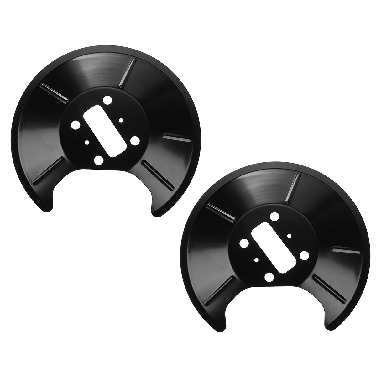 Black 2Pcs Car Black Rear Brake Disc Splash Shield Pairs For Ford Fiesta V  Focus