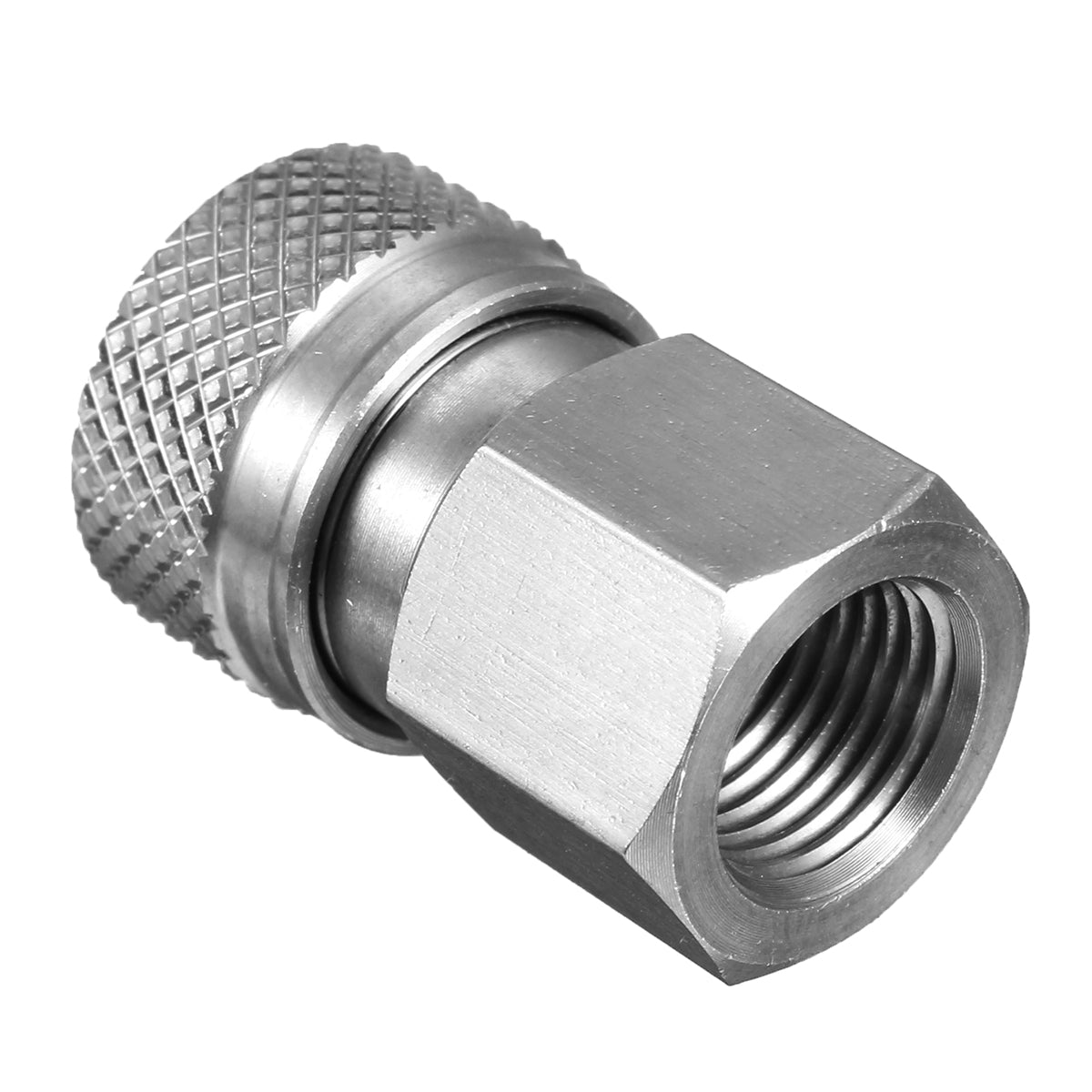 Lavender Paintball PCP 1/8 NPT Stainless Steel Female Connector Quick Disconnect Adapter