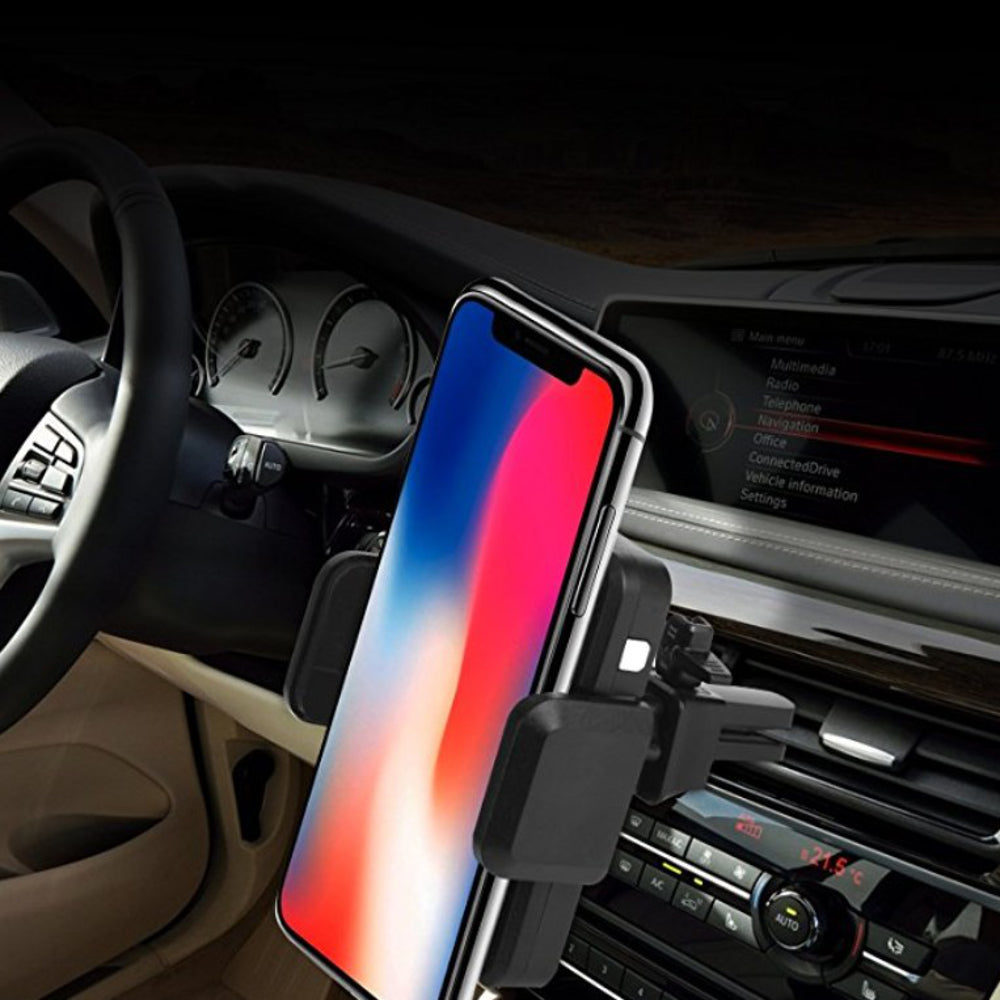 Qi Intelligent Infrared Car Wireless Phone Charger Holder 360° Rotation Stand Mount for Iphone - Auto GoShop
