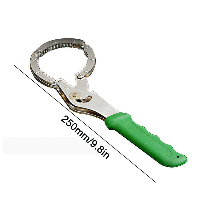 Medium Sea Green 60-110mm Car Motorcycle Oil Filter Wrench Handcuff Style Spanner Remover Tool