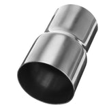 60mm To 51mm Mild Steel Standard Adapter Exhaust Reducer Connector Pipe Tube - Auto GoShop