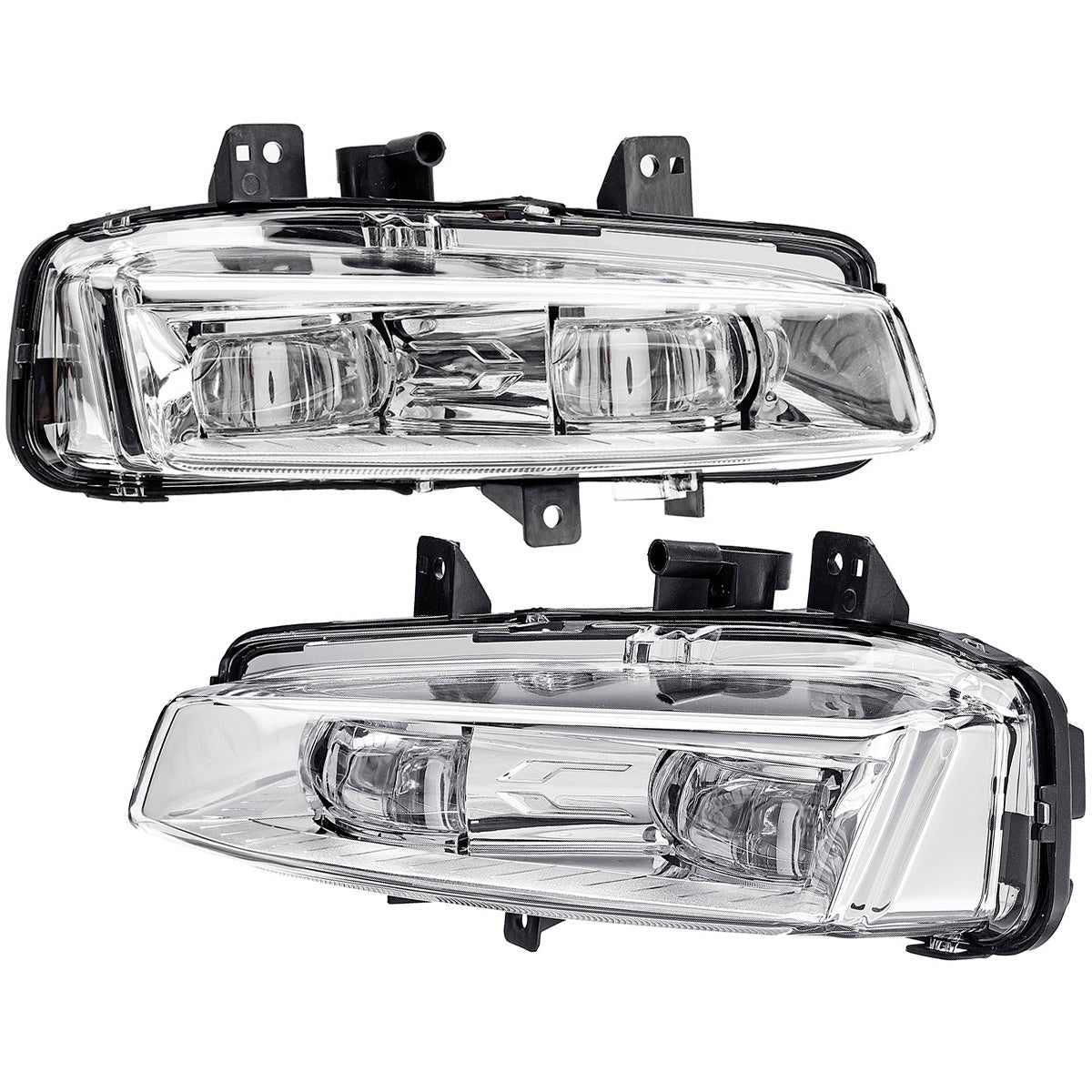Gray Car Left/Right Front Bumper LED Fog Lights Lamp for Range Rover Evoque Dynamic 2011-2016