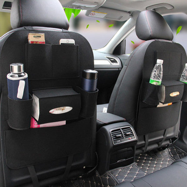 55x41cm Felt Stowing Tidying Multi Pocket Organiser Car Styling Back Seat Storage Bag - Auto GoShop