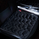 Black 45.5*44cm Car Plush Heated Seat Cushion Seat Warmer Winter Household Cover Electric Heating Mat