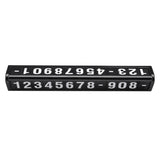 Dark Slate Gray Universal Car License Plate Frame Phone Number Stop Plate Sticker  Luminous Temporary Parking Card Rotatable Hiding
