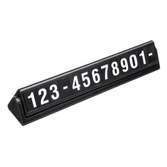 Dark Slate Gray Universal Car License Plate Frame Phone Number Stop Plate Sticker  Luminous Temporary Parking Card Rotatable Hiding