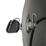 Dark Gray 26L Motorcycle Hard Trunk Saddlebags Saddle Bags Side Box w/ bracket light For Cruiser