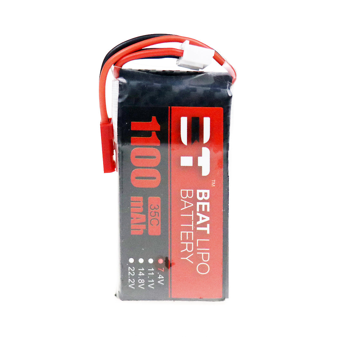 Light Coral BT BEAT 7.4V 1100mAh 35C 2S Lipo Battery JST Plug for Wltoys A979 RC Car Hubsan H109S RC Racing Drone